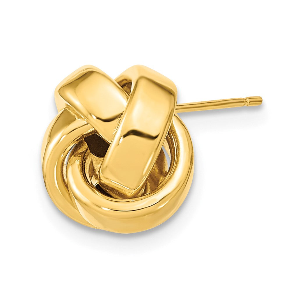 Single 14k Polished Love Knot Post Earring