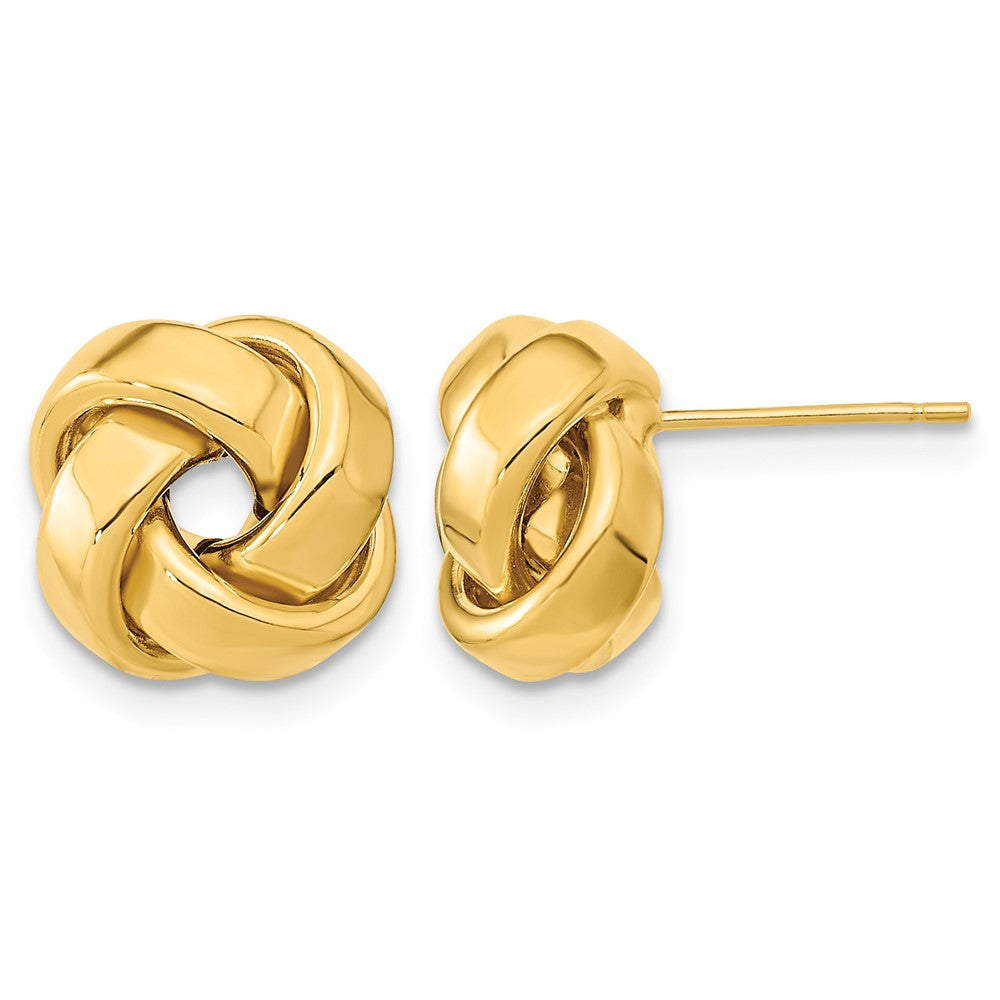 14k Polished Love Knot Post Earrings