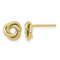 14K Polished Love Knot Post Earrings