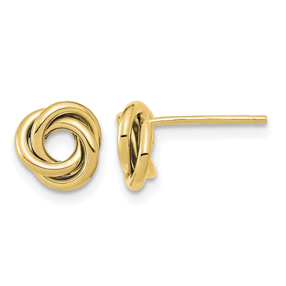 14K Polished Love Knot Post Earrings