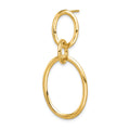 Single 14K Yellow Gold Hoop Earring