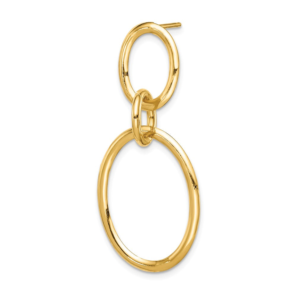 Single 14K Yellow Gold Hoop Earring