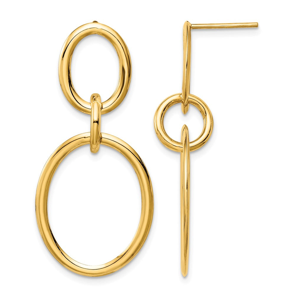 14K Yellow Gold Hoop Earrings