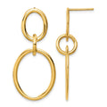 14K Yellow Gold Hoop Earrings
