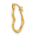 Single 14k Polished Heart Shape Hoop Earring