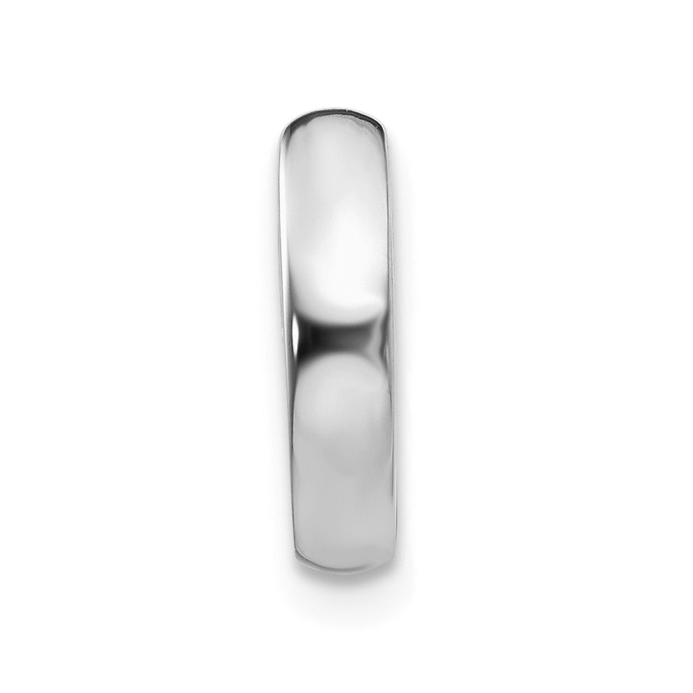 Single 14k Two-tone 2.5mm Round Hinged Hoop Earring