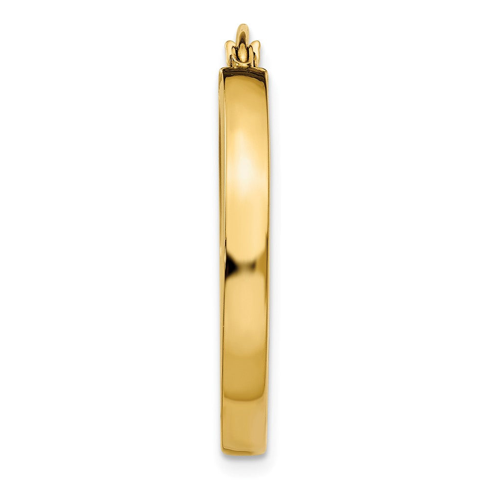 Single 14k 2x3mm Square Tube Hoop Earring