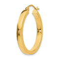 Single 14k 2x3mm Square Tube Hoop Earring
