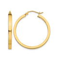 14k 2x3mm Square Tube Hoops