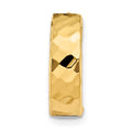 Single 14k Two-tone Textured Hinged Hoop Earring