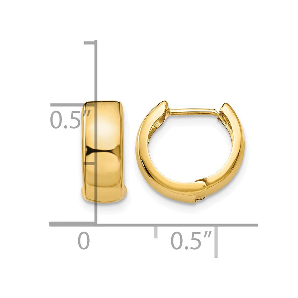 14k Hinged Hoop Earrings