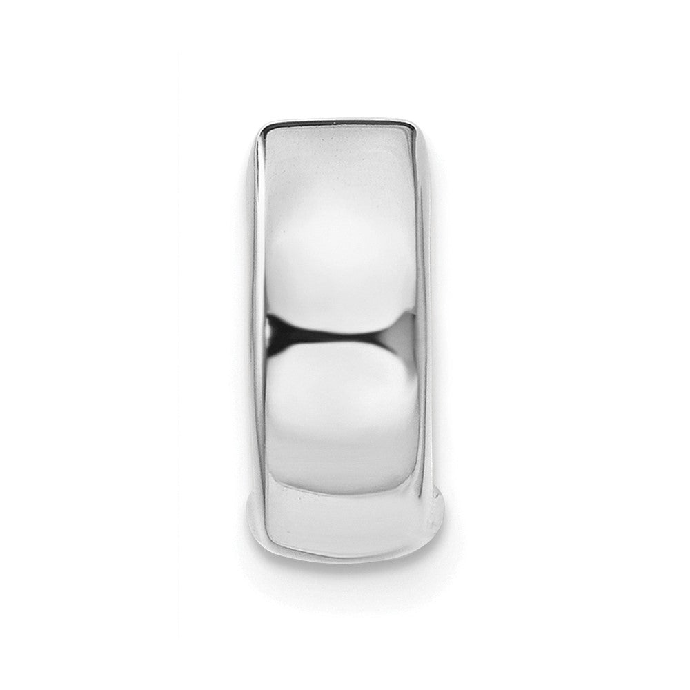 Single 14k White Gold Polished Hinged Hoop Earring