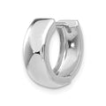Single 14k White Gold Polished Hinged Hoop Earring