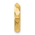 Single 14k Diamond-cut Hoop Earring