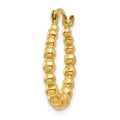 Single 14K Beaded Hoop Earring