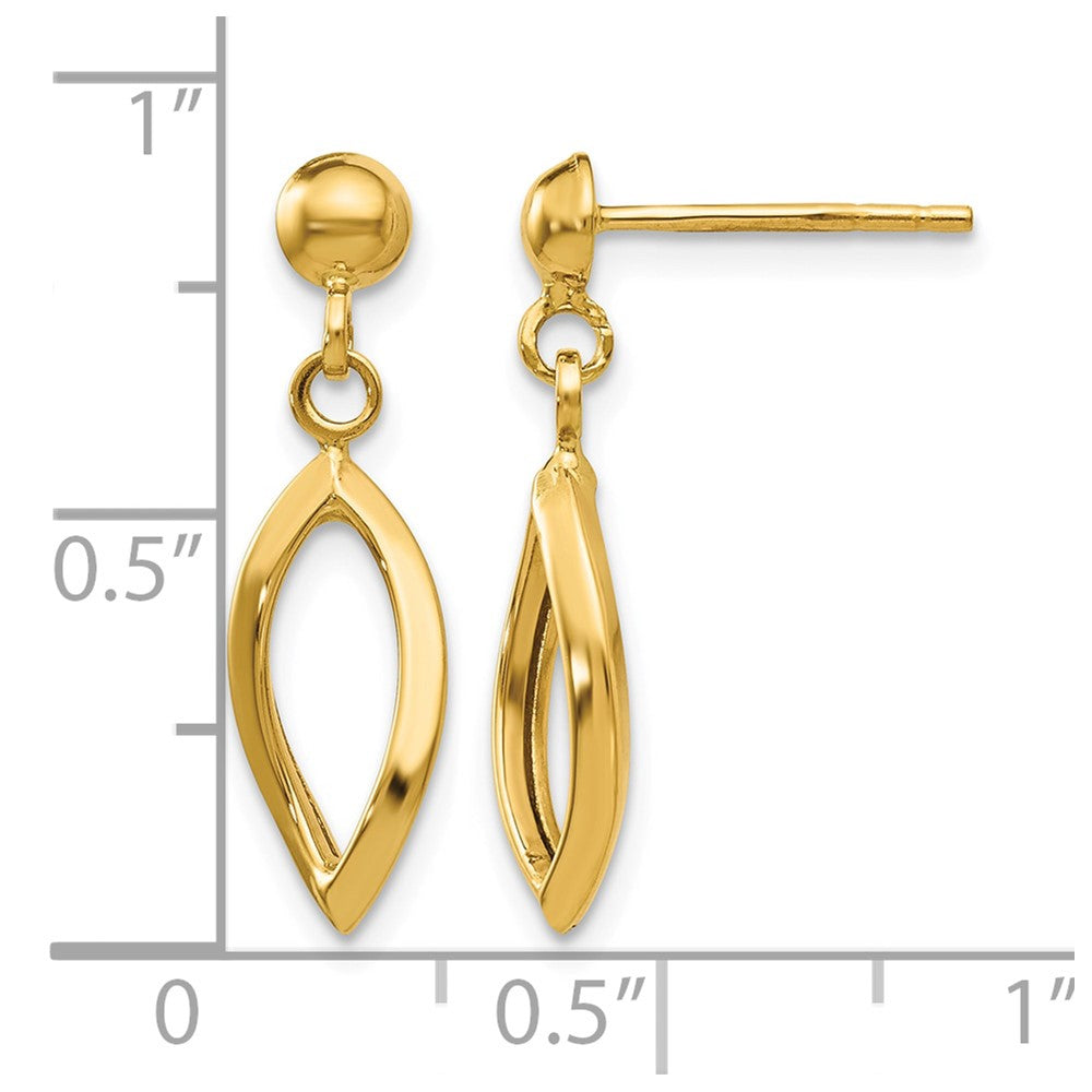 14k Post Dangle Earrings