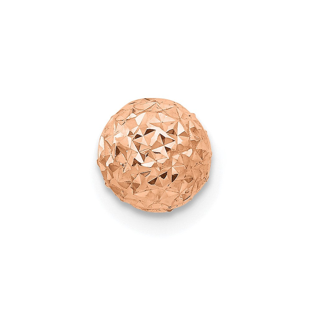 Single 14K Rose Gold 6mm Ball Post Earring