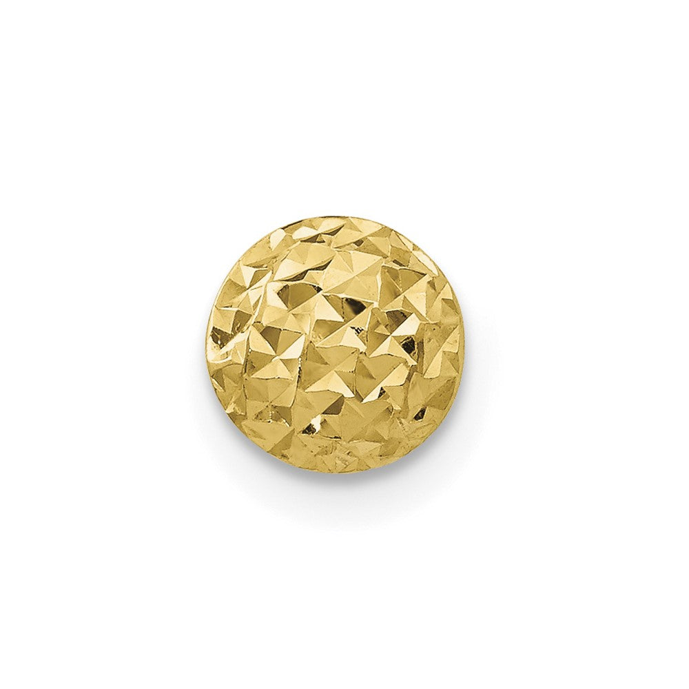 Single 14K 6mm Puff Circle Post Earring