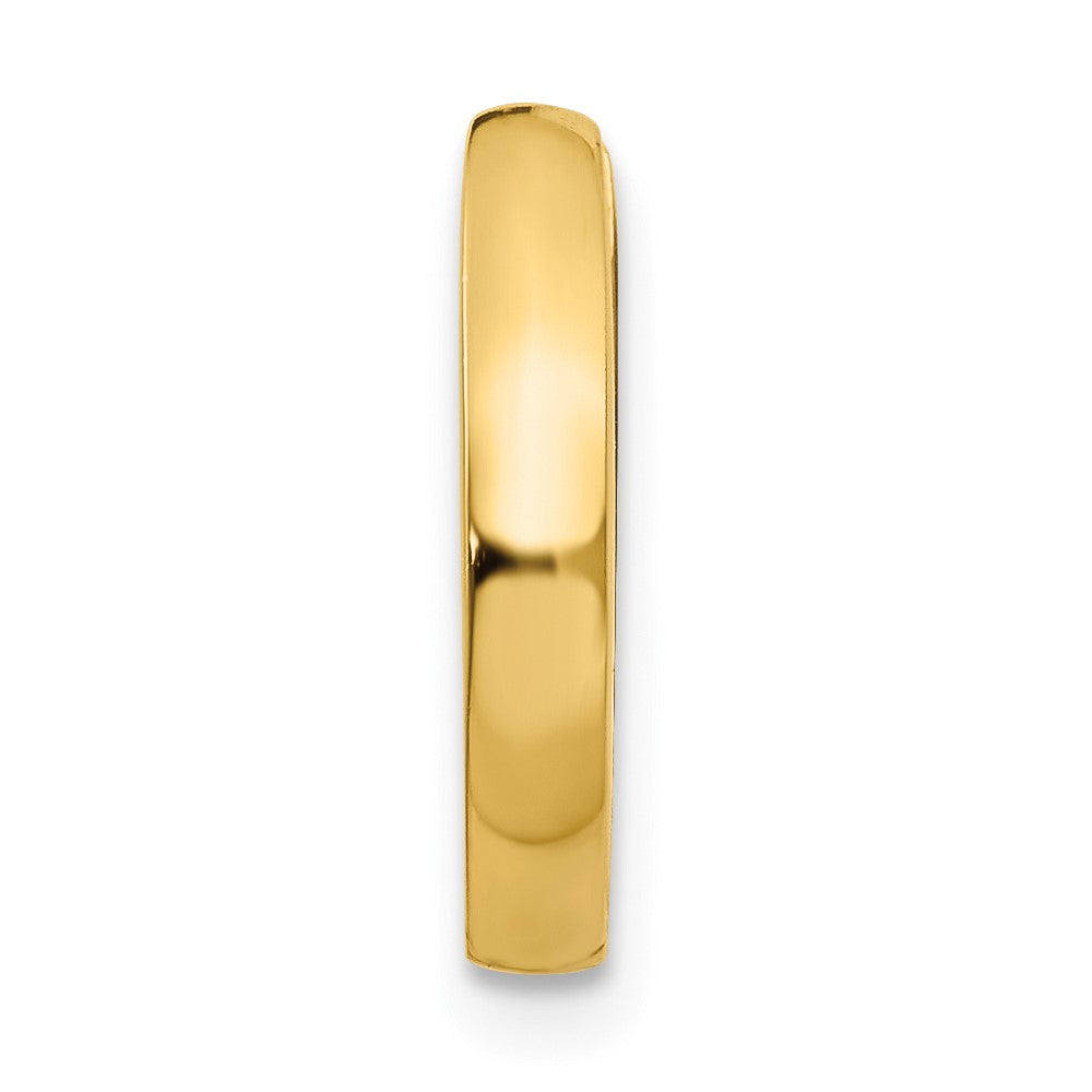 Single 14k Round Hinged Hoop Earring
