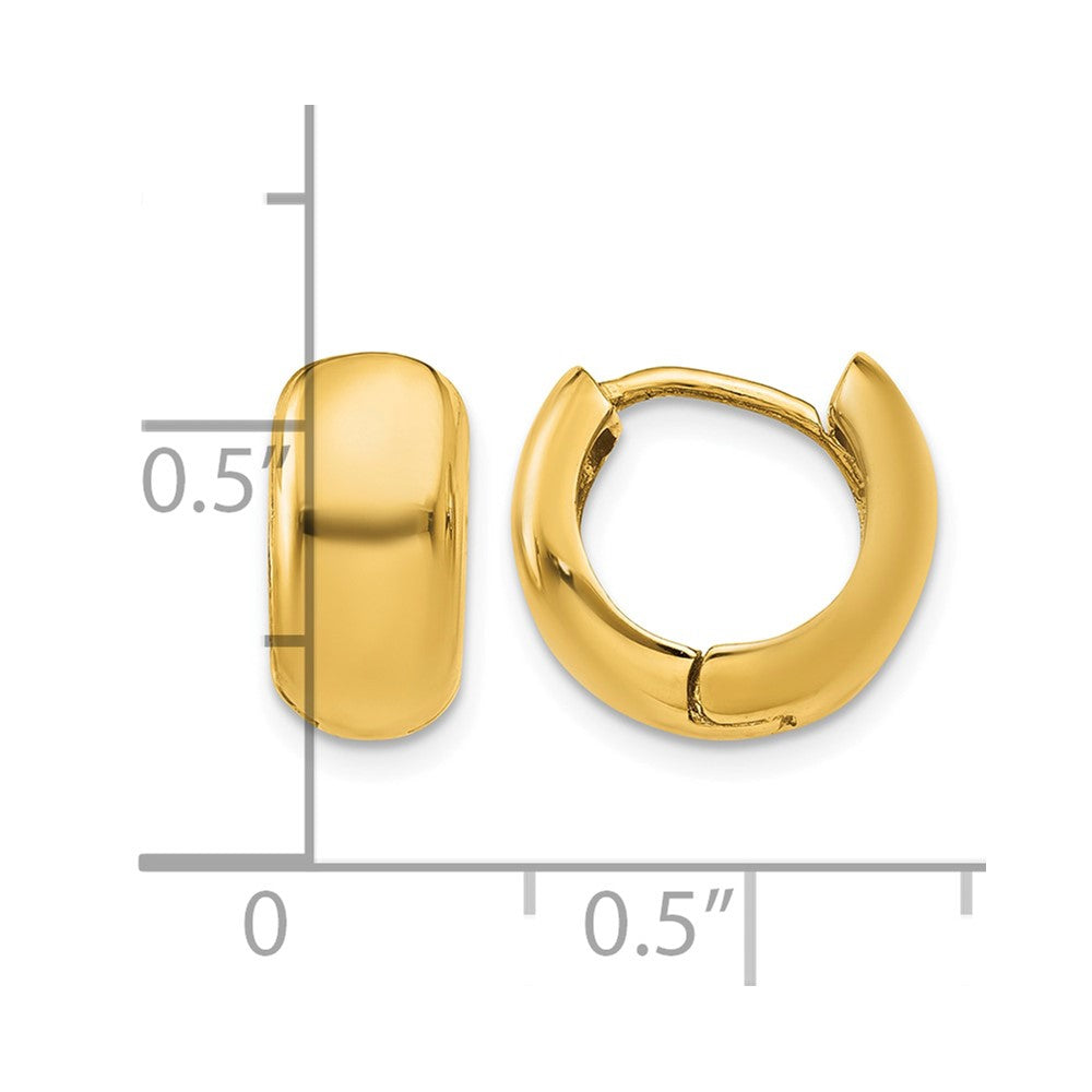 14K Hinged Hoop Earrings