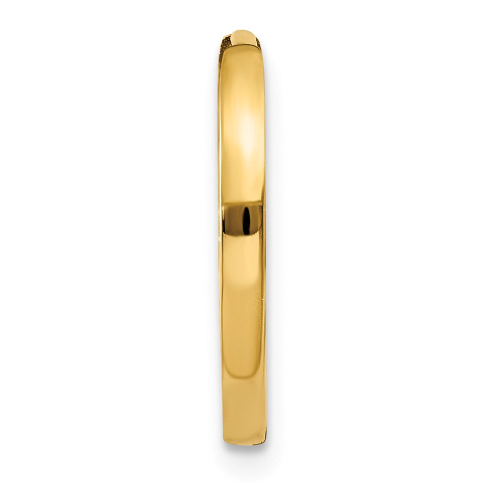 Single 14k Round Hinged Hoop Earring