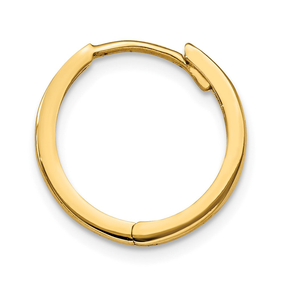 Single 14k Round Hinged Hoop Earring