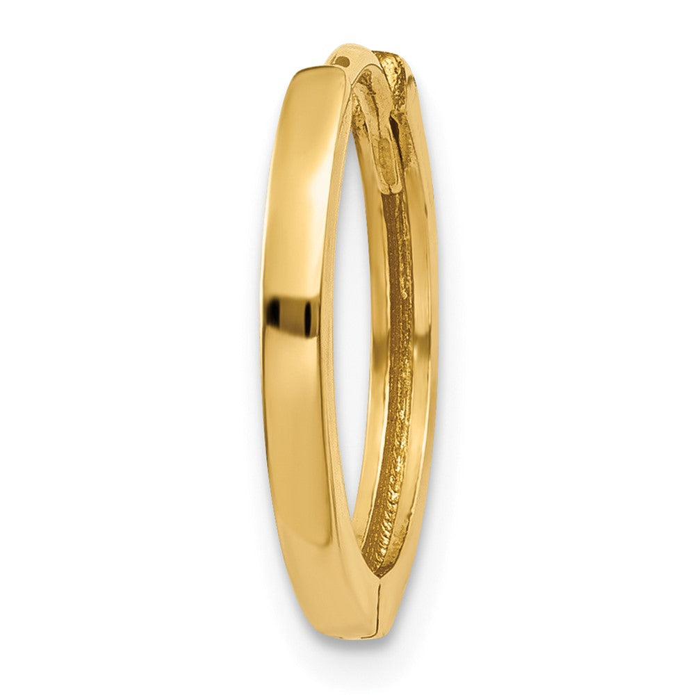 Single 14k Round Hinged Hoop Earring