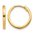 14k Round Hinged Hoop Earrings