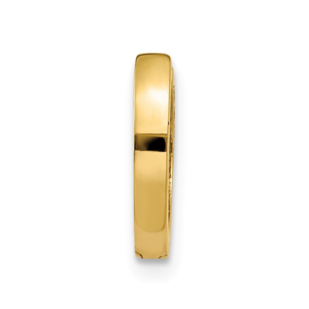 Single 14k Round Hinged Hoop Earring