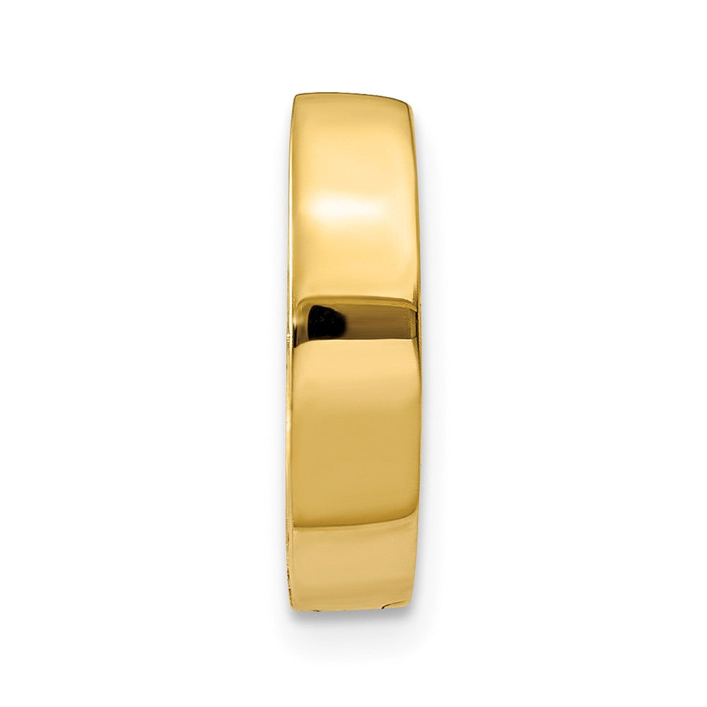 Single 14k Round Hinged Hoop Earring