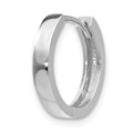 Single 14k White Gold Round Hinged Hoop Earring