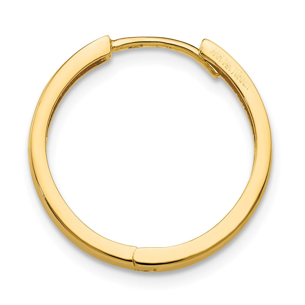 Single 14K Hinged Hoop Earring
