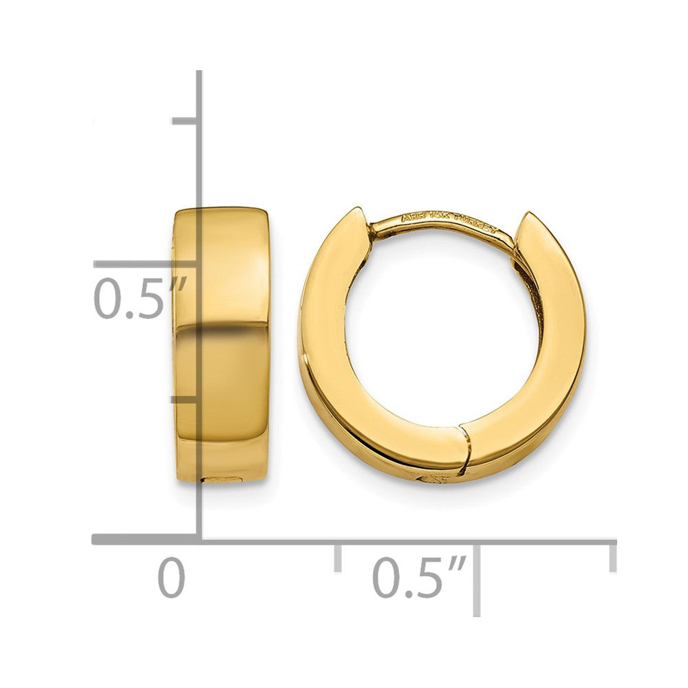 14K Hinged Hoop Earrings