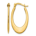 14K Polished Hoop Earrings