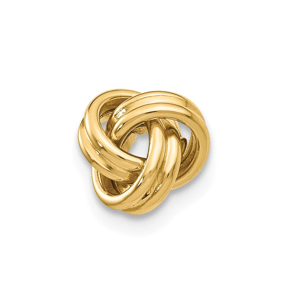 Single 14K Love Knot Post Earring