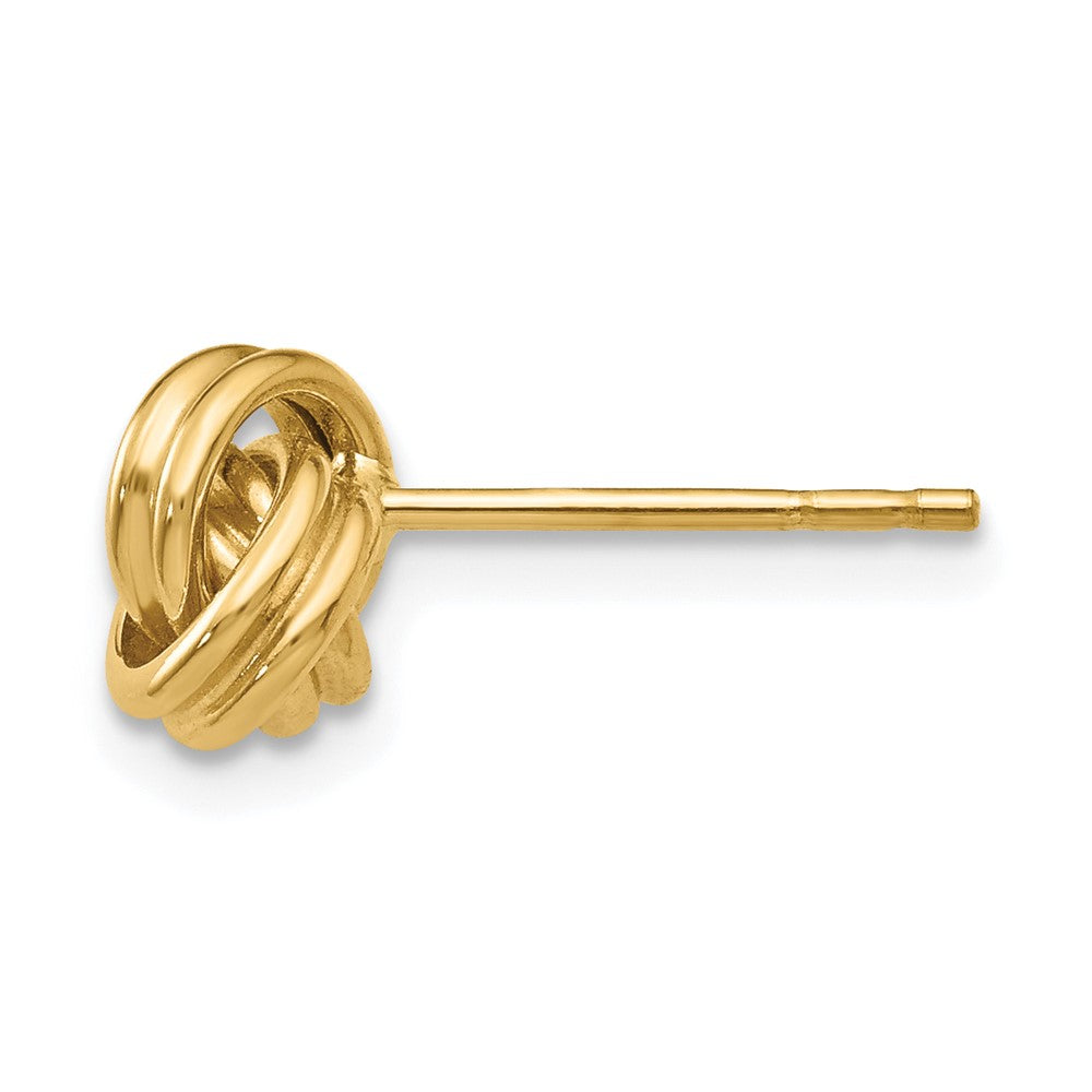 Single 14K Love Knot Post Earring