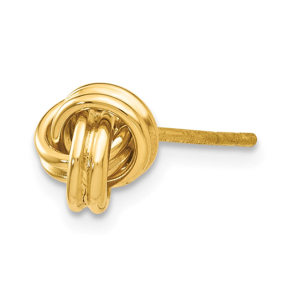Single 14K Love Knot Post Earring