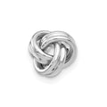 Single 14k White Gold Polished Love Knot Post Earring