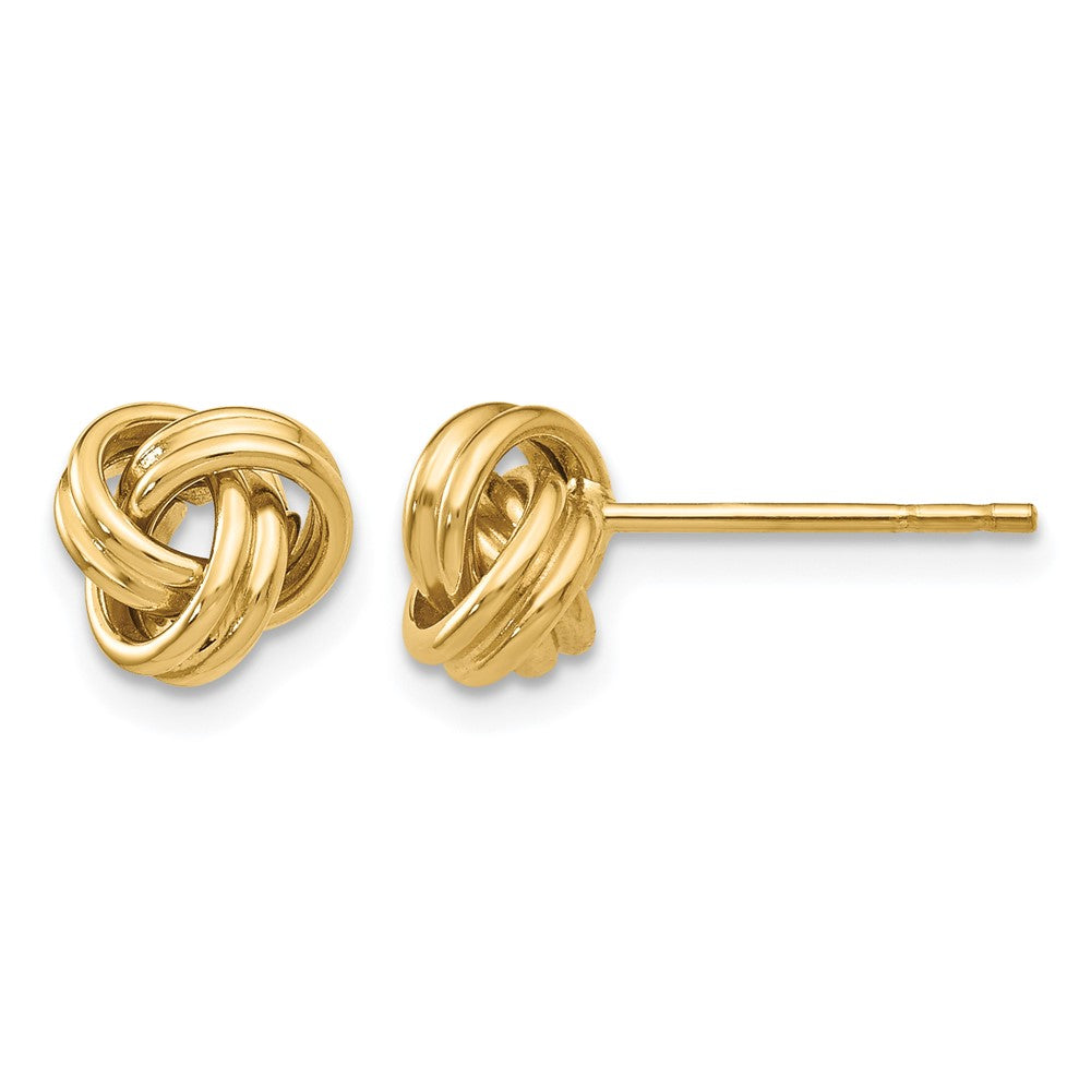 14K Love Knot Post Earrings