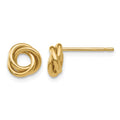 14k Polished Knot Post Earrings