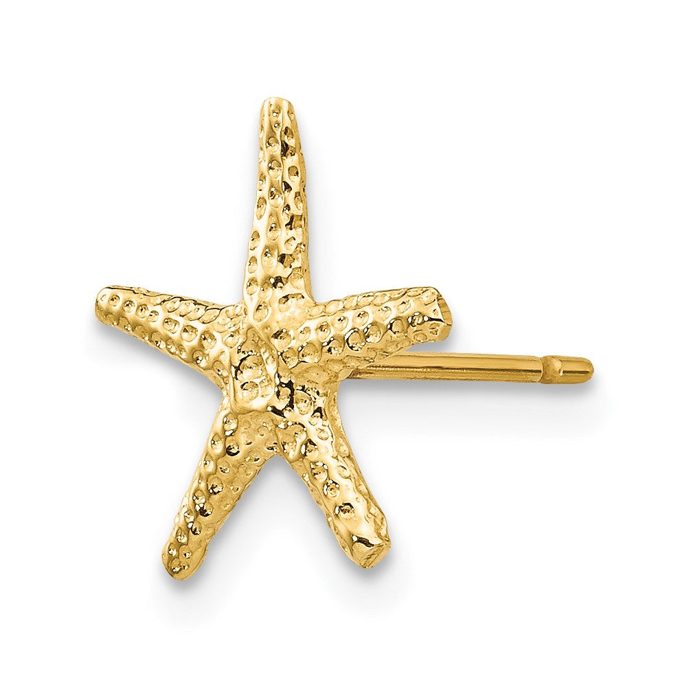 Single 14k Starfish Post Earring
