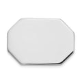 14K White Gold Men's Rectangular Octagon Tie Tac