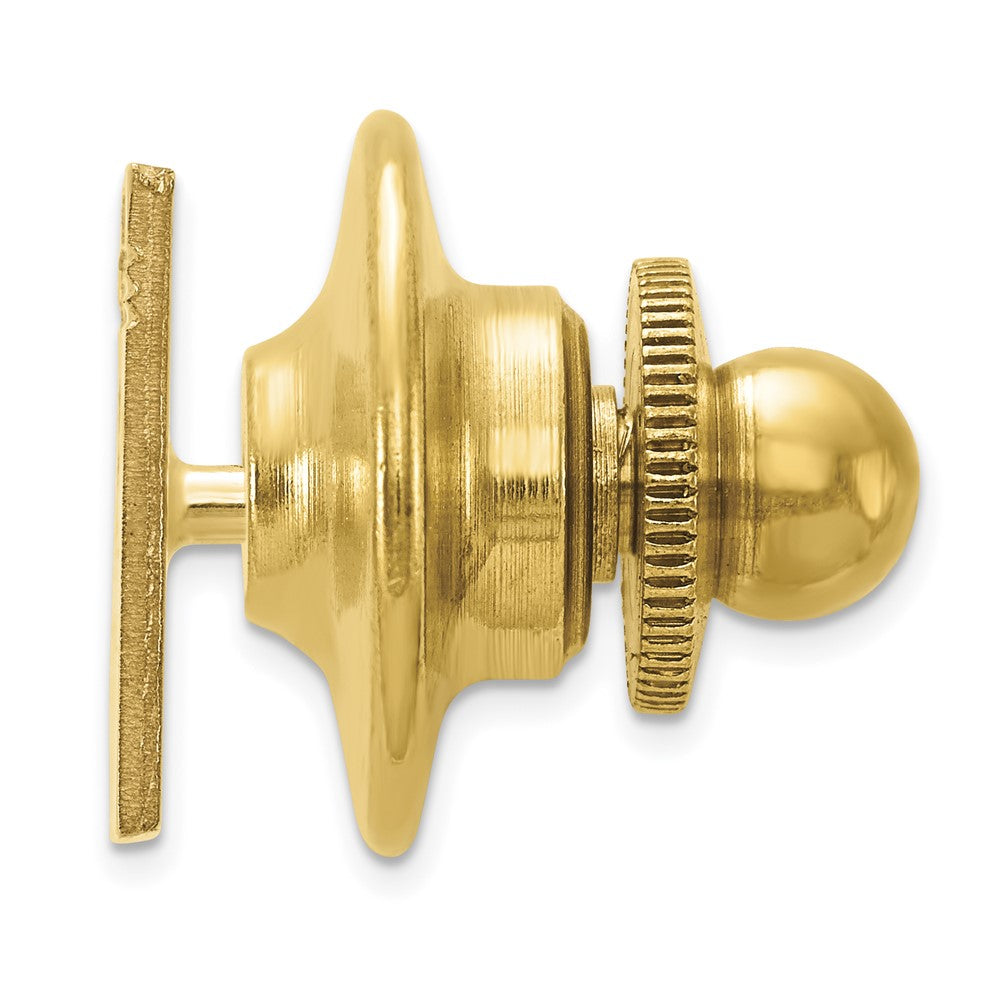 14k Men's Square with Line Design Tie Tac