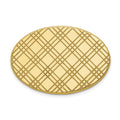 14k Men's Checkered Pattern Oval Tie Tac
