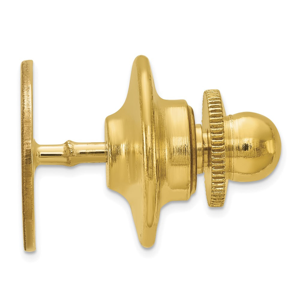 14k Men's Oval w/Line Design Tie Tac