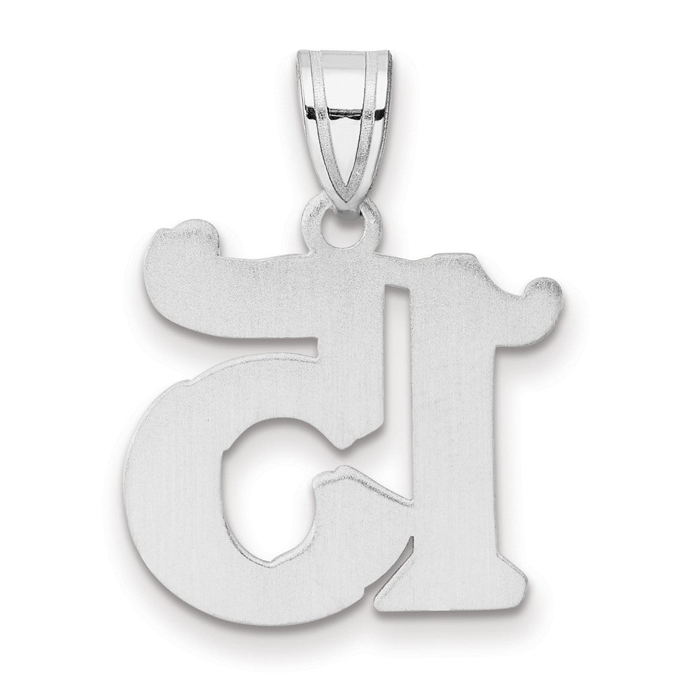 14kw Polished Etched Number 15 Pendant