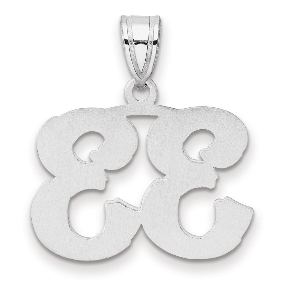 14kw Polished Etched Number 33 Pendant