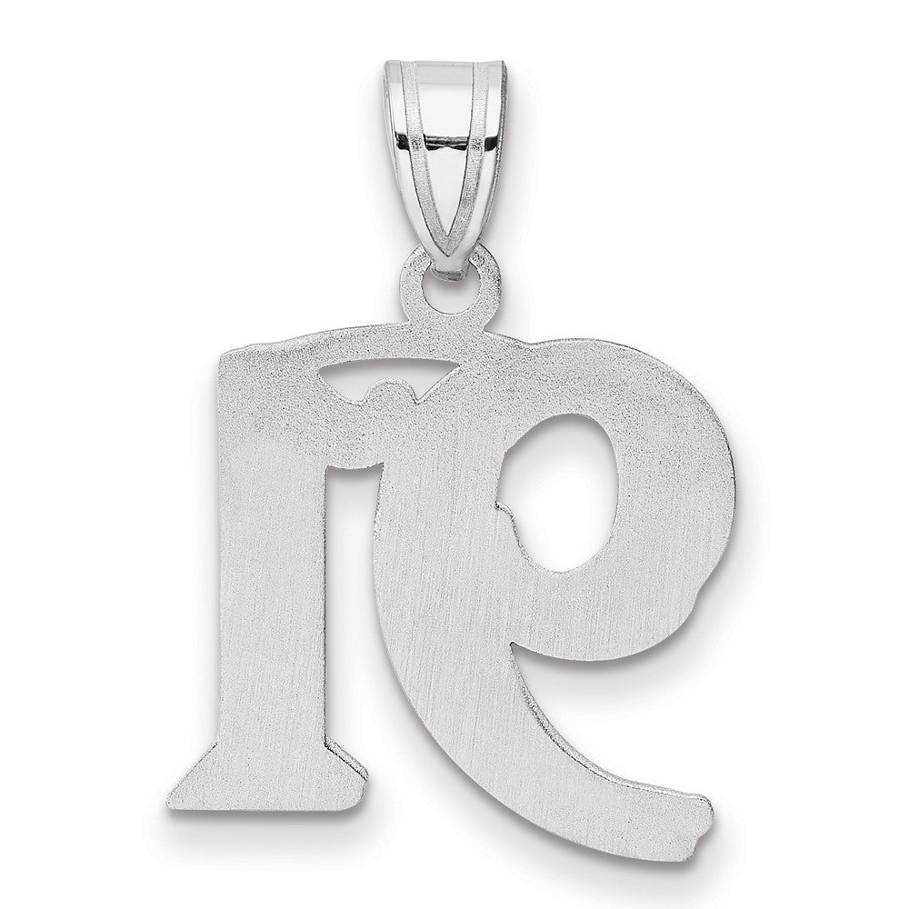 14kw Polished Etched Number 91 Pendant