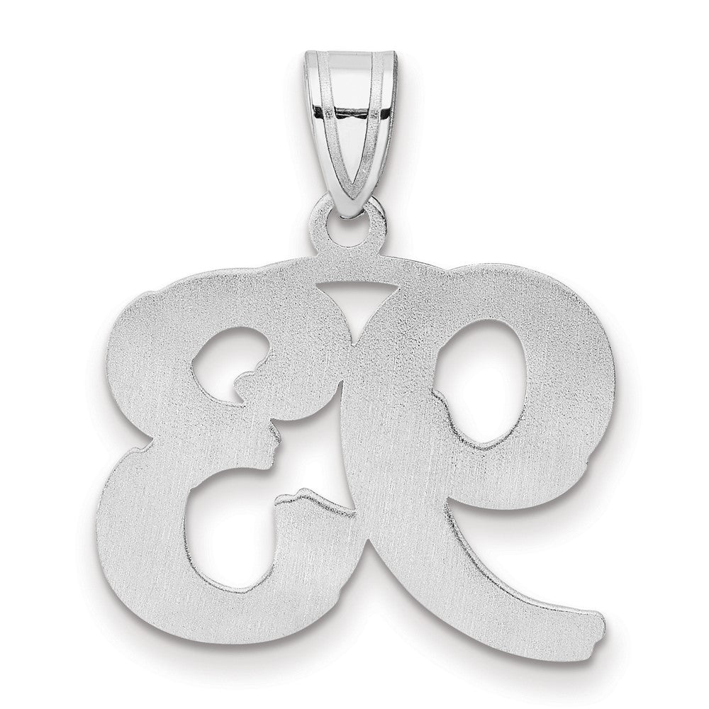 14kw Polished Etched Number 93 Pendant