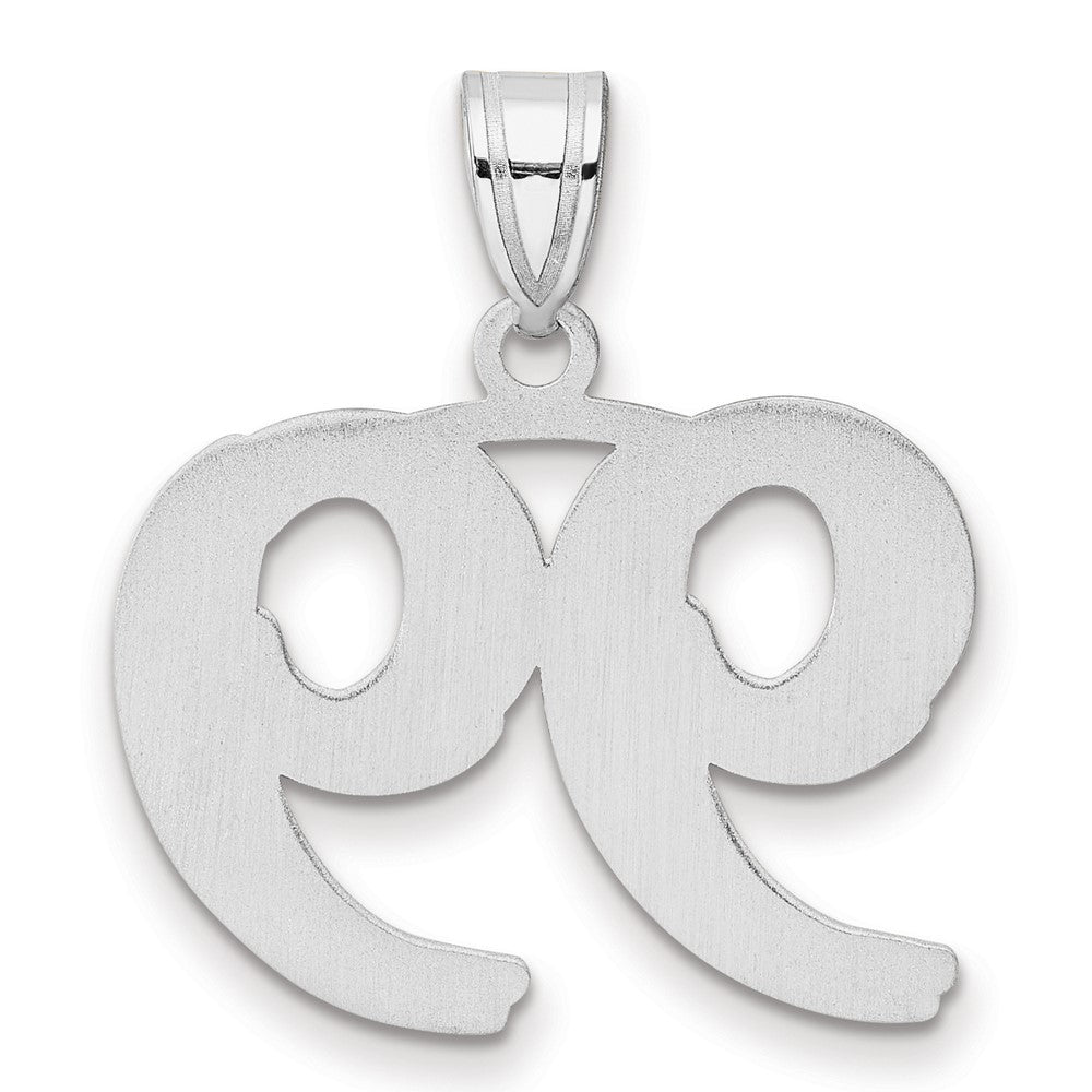 14kw Polished Etched Number 99 Pendant
